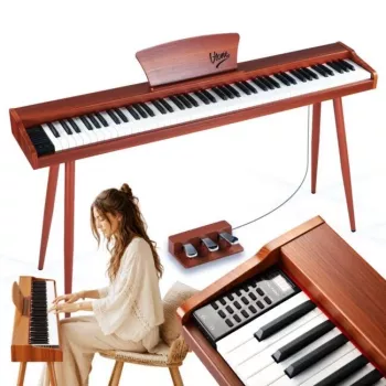 Digitální piano konzolové V-TONE BL-130 hnědé, 88 kláves, Graded Hammer Action