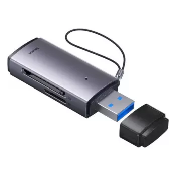 Baseus USB 3.0 2-in-1 čtečka SD & microSD karet – šedá
