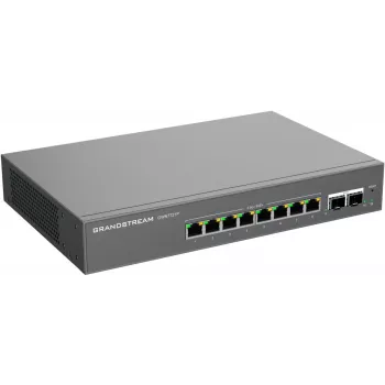 Grandstream GWN7721P Layer 2 Lite Managed 2,5 Gigabit PoE+ switch, 5 portů (4x 2,5G PoE+, 1x 2,5G), 60W budget, bez ventilátoru, Cloud/Web managed