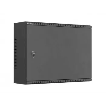 LANBERG TPR 19 inch nástěnný 4U síťový rozvaděč s mesh dvířky 560x420x180 mm černý (smontovaný)