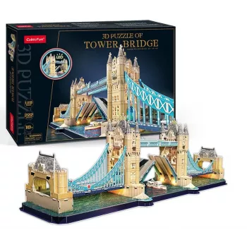 3D puzzle Cubic Fun Tower Bridge s LED