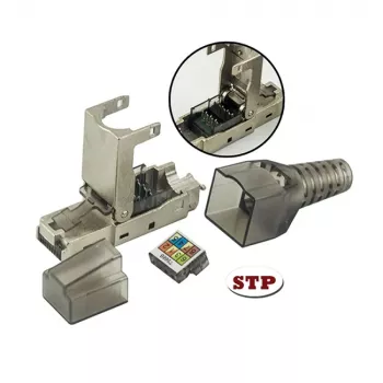 Techly 101911 modulární konektor RJ45 Cat6a 10G bez nářadí, STP