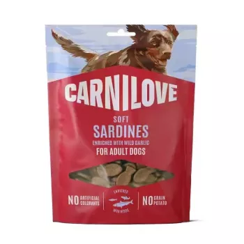 CARNILOVE Dog SOFT pamlsek sardinky s medvědím česnekem 200 g