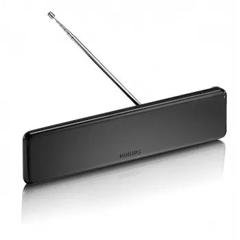 Philips SDV5225/12 pokojová TV anténa s nastavitelným zesílením, 1,8 m koaxiální kabel, 75 Ohm, 3G/4G filtr, DVB-T/T2
