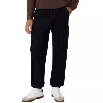 Pánské cargo kalhoty Champion Woven, černé, 221867 KK001, XL