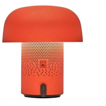 KOODUU Sensa Play přenosný Bluetooth reproduktor se stmívatelnou RGB LED lampou, IPX4 ochrana proti stříkající vodě, párování TWS, USB-C, oranžový