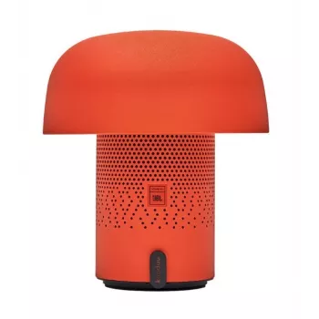 KOODUU Sensa Play přenosný Bluetooth reproduktor se stmívatelnou RGB LED lampou, IPX4 ochrana proti stříkající vodě, párování TWS, USB-C, oranžový