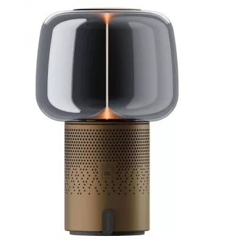 KOODUU Serena Play přenosná LED lampa s Bluetooth reproduktorem hnědá