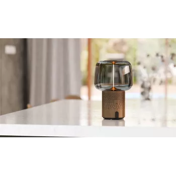 KOODUU Serena Play přenosná LED lampa s Bluetooth reproduktorem šedá