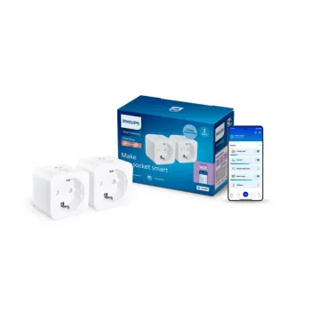 Philips Smart chytrá zásuvka s měřením spotřeby typu F, 2 ks