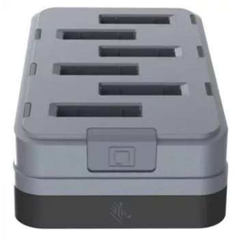 Zebra WS301 6slotová nabíječka náhradních baterií pro nabíjení 6 baterií. Země - USB Type-C