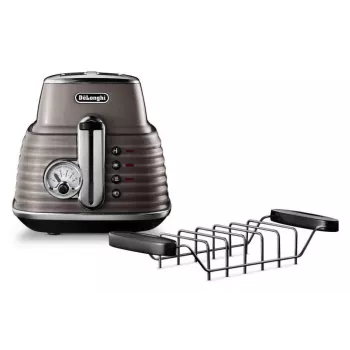 De'Longhi Scultura CTZ2103BG 2-slotový toustovač, 900 W, šampaňské zlato