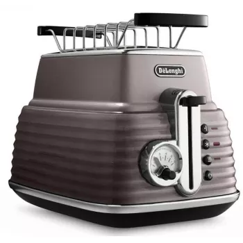 De'Longhi Scultura CTZ2103BG 2-slotový toustovač, 900 W, šampaňské zlato