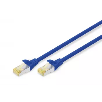 DIGITUS patch kabel - CAT6a - S/FTP - Snagless - Cu - 3 m - modrý