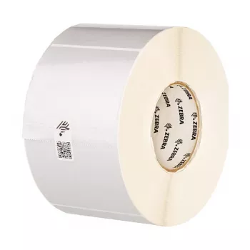 Role etiket Zebra Z-Ultimate 3000T 3006628, polyester, stříbrná, permanentní lepidlo, 70 x 32 mm, jádro 25,4 mm, Ø 127 mm, 2370 etiket/role (28 440 v sadě)