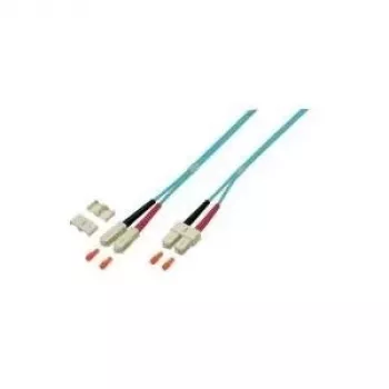 EFB Elektronik O0318.20 duplexní optický patch kabel, SC-SC, OM4 50/125 µm, LSZH, 20 m, fialový