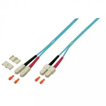 EFB Elektronik O0318.2 duplexní optický patch kabel, SC-SC, OM4 50/125 µm, LSZH, 2 m, fialový