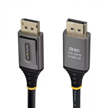 StarTech.com 2 m DisplayPort 2.1 kabel, DP80, samec na samec (DP21V-2M-DP80-CABLE)