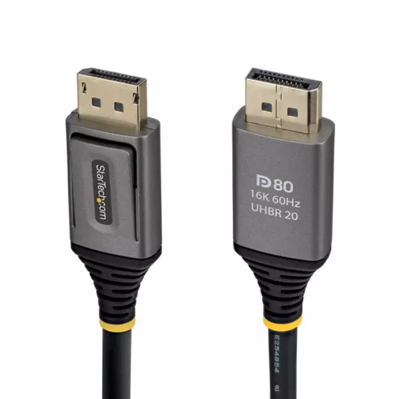 StarTech.com 2 m DisplayPort 2.1 kabel, DP80, samec na samec (DP21V-2M-DP80-CABLE)