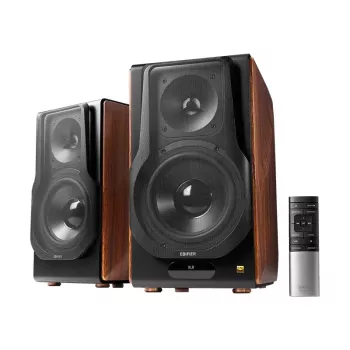 Regálové reproduktory Edifier S3000MKII Premium Wireless 2.0, hnědé