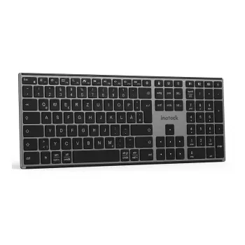 INATECK ergonomická bezdrátová klávesnice QWERTZ šedá