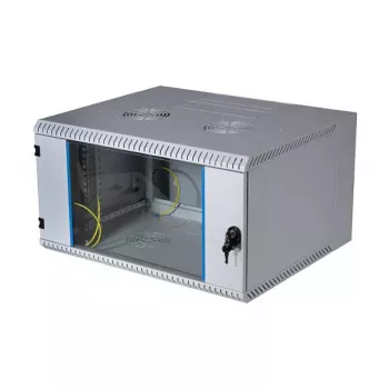 EFB 19 inch nástěnná skříň 12U, výklopná, 2dílná, RAL 7035, hloubka 500 mm