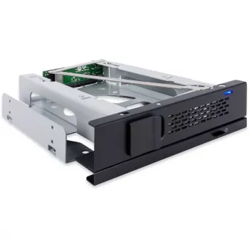 ICY DOCK TurboSwap MB171SP-1B bezrámečkový bezventilátorový 3,5 inch SAS/SATA HDD mobilní rám pro 5,25 inch pozici