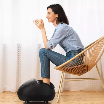 RENPHO Shiatsu masážní přístroj na nohy pro plantární fasciitidu, černý