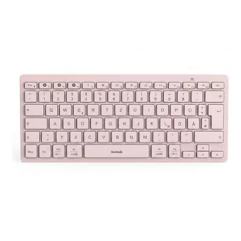 Inateck KB01003 Bluetooth klávesnice, QWERTZ, růžová
