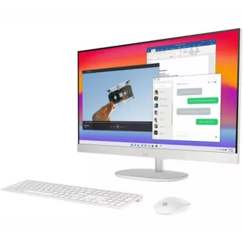 HP All-in-One 24-cr2002na stolní PC, Intel Core Ultra 5 225U, 8 GB DDR5 RAM, 1 TB NVMe SSD, 23,8 inch FHD UWVA antireflexní displej, Intel Arc Graphics, Wi-Fi 6, Bluetooth 5.3 (repasovaný, rozbalený)