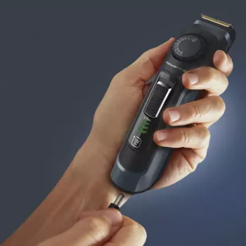 Rowenta zastřihovač vousů TN3804E0 Virtuo bezšňůrový 39 délek nastavení černá/modrá