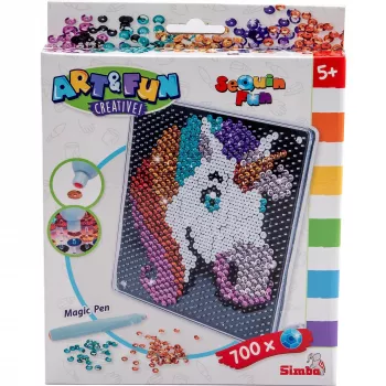 SIMBA-DICKIE Art & Fun kreativní sada s flitry jednorožec
