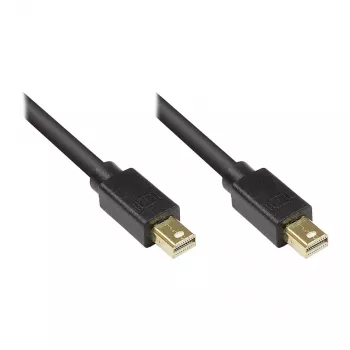 GoodConnections kabel Mini DisplayPort 1.1, samec na samce, pozlacený, černý, 5 m