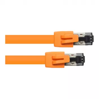 GoodConnections RNS® Cat.8.1 S/FTP patch kabel, PiMF, LSZH, 2000MHz, 40Gbit/s, oranžový, 0,5m