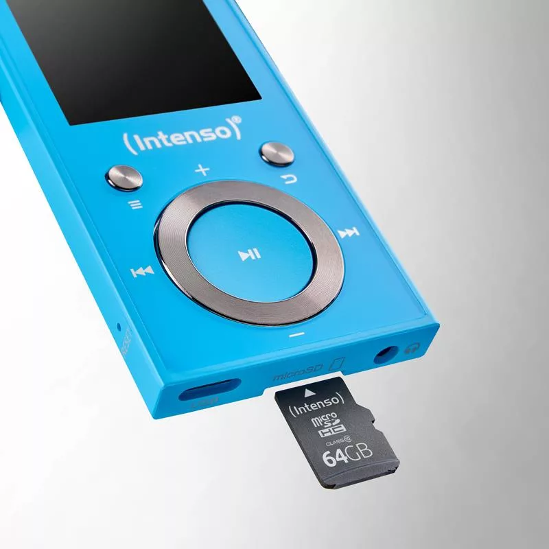 Intenso MP3 přehrávač 64 GB modrý