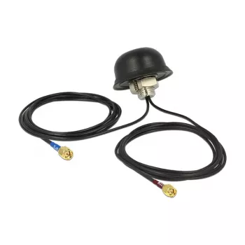 NAVILOCK Multiband GPS GSM UMTS LTE SMA 2-5 dBi anténa 2x2m RG-174 všesměrová střešní venkovní