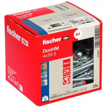 Fischer DuoHM 4x55 S TX dutinová hmoždinka, 25 ks
