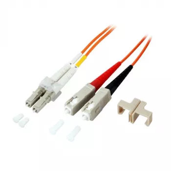 EFB-Elektronik Duplex Jumper LC-SC OM1 62.5/125µm 3m oranžový LSZH optický patch kabel