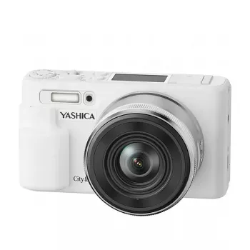 Yashica City 200 Digital Compact Camera, 10x Optical Zoom, White