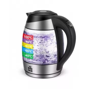 ForMe FKG-458 bezdrátová rychlovarná konvice 1,8 l nerez / černá