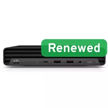 HP Renewed EliteDesk 800 G6 stolní PC, Intel Core i5-10500T, 8 GB RAM, 256 GB SSD, Intel UHD Graphics 630, Windows 11 Pro, Grade B