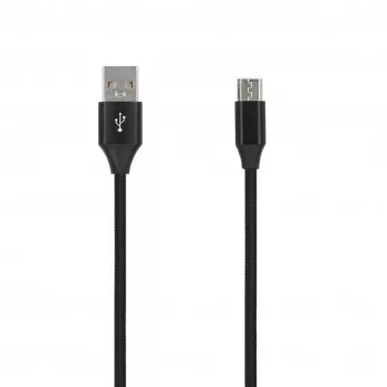 SEEK TOTI USB A na Micro USB, 2m splétaný kabel 2A, černý
