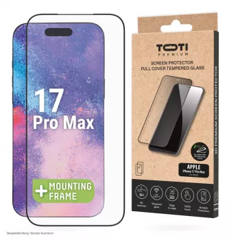TOTI PREMIUM tvrzené ochranné sklo 3D Full Cover pro Apple iPhone 17 Pro Max