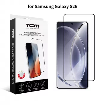 TOTI PREMIUM tvrzené ochranné sklo 2.5D Full Cover pro Samsung Galaxy S26