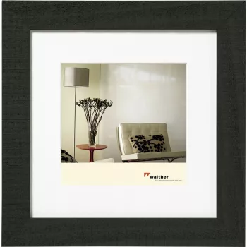 Walther Design HO440B Single Picture Frame Wood Black 28x28 cm Square 445 mm