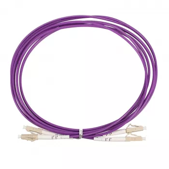 Extralink EX.36868 propojovací kabel LC/UPC na LC/UPC, multimode OM4, duplex, 3 mm, 2 m