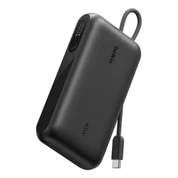 Belkin BoostCharge 10K PD45W Display power banka s USB-C kabelem, 10000mAh, černá