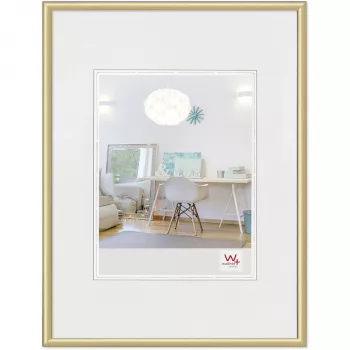 Walther Design KV824G plastový fotorámeček zlatý 10x15 cm na zeď obdélníkový