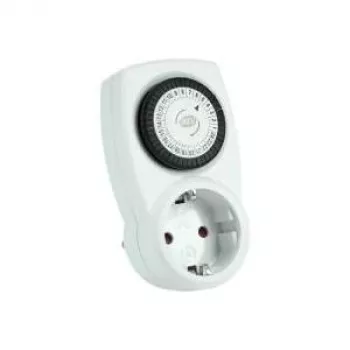 Mechanický časovač REV Ritter 24 h s dětskou pojistkou, bílý, 230 V, 50 Hz