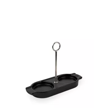 Odkapávací miska k keramickému mlýnku Peugeot Linea saténově černá 18 cm